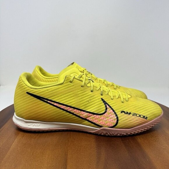Nike Zoom Vapor 15 Mercurial Academy Yellow Cleats Size 13 DJ5633-780 - Picture 1 of 15